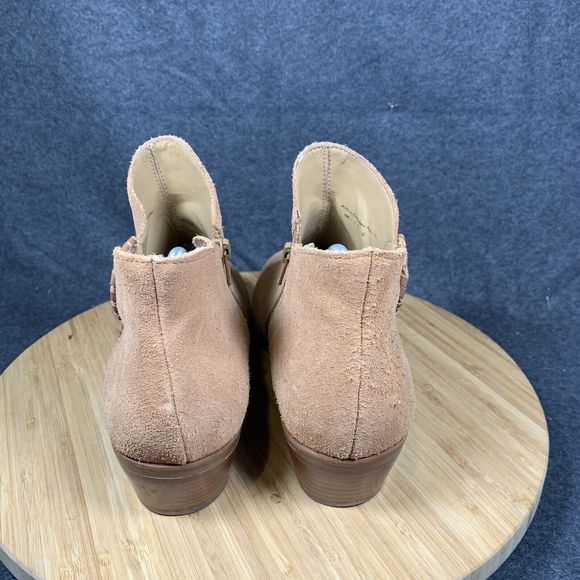 Jack Rogers Womens Brown‎ Suede Ankle Boots Sz US 9 Side Zip - Picture 4 of 8